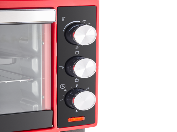 Horno Eléctrico 28 Litros Rojo - Image 4